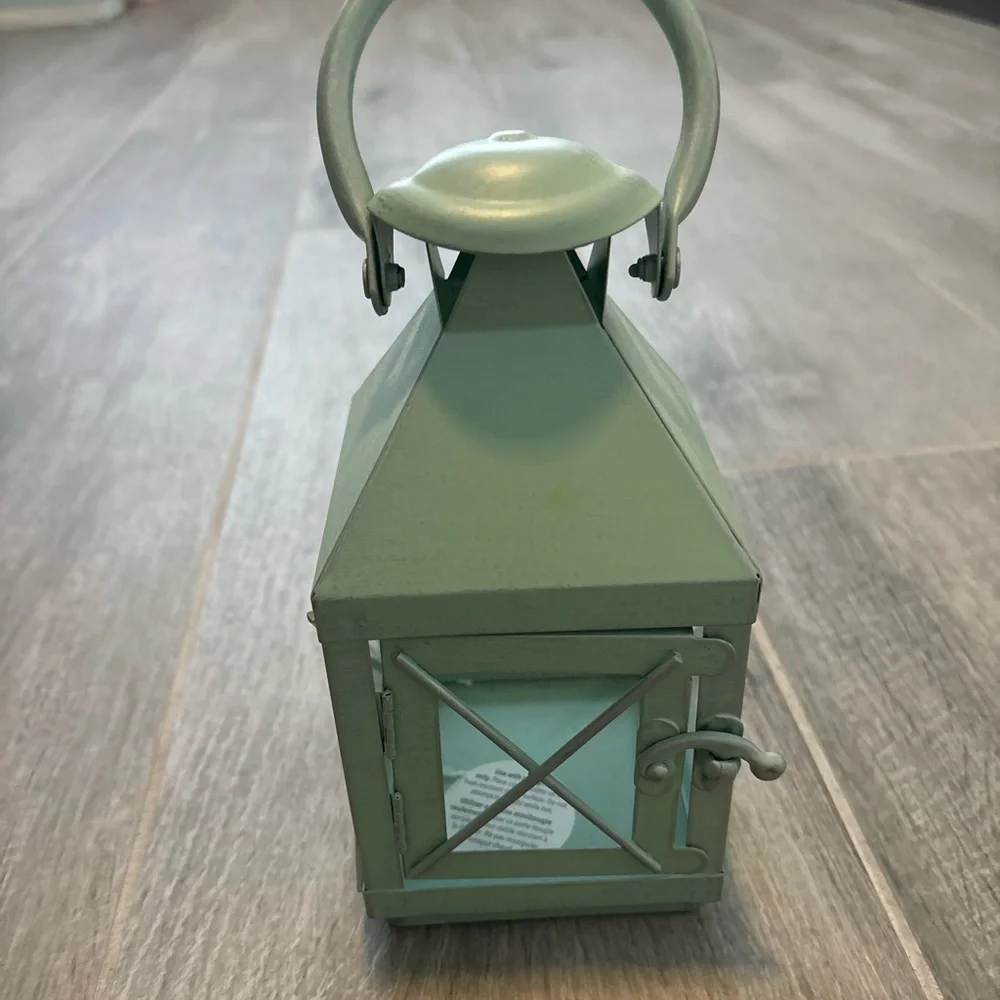 Green Metal Lantern